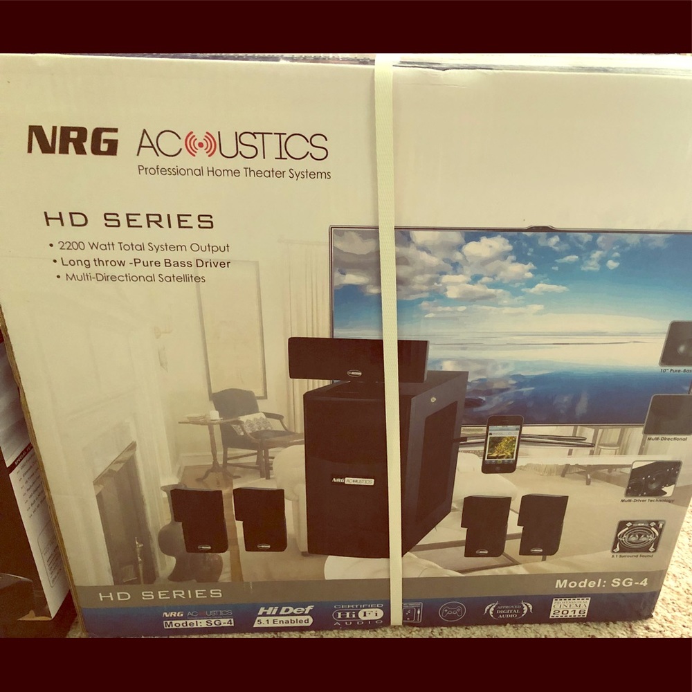 NRG ACOUSTIC SG-4 HOME THEATER SYSTEM